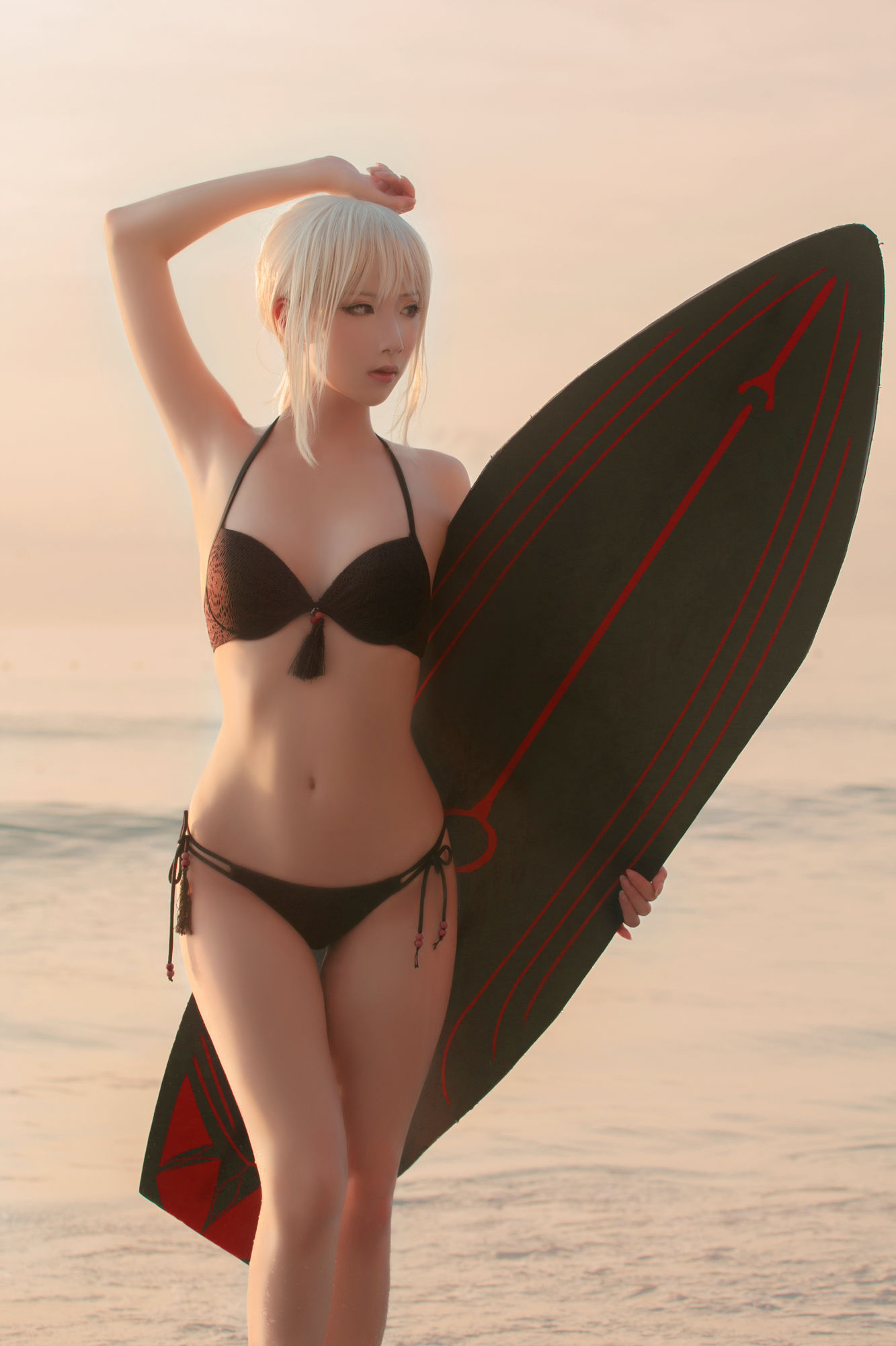 半半子索索sophia – 海边泳装 Cosplay-第7张
