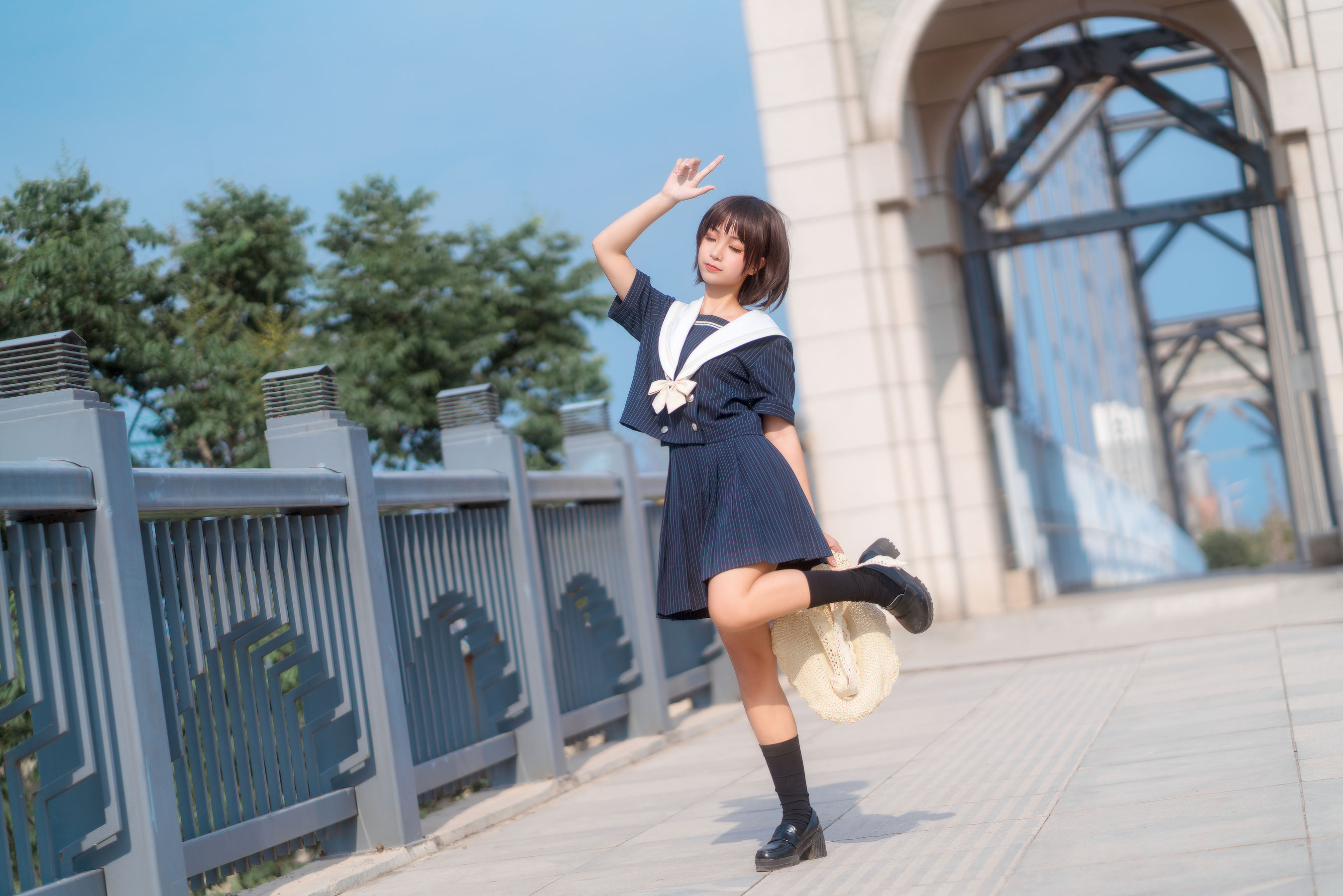 动漫博主蠢沫沫 JK制服 Cosplay-第7张