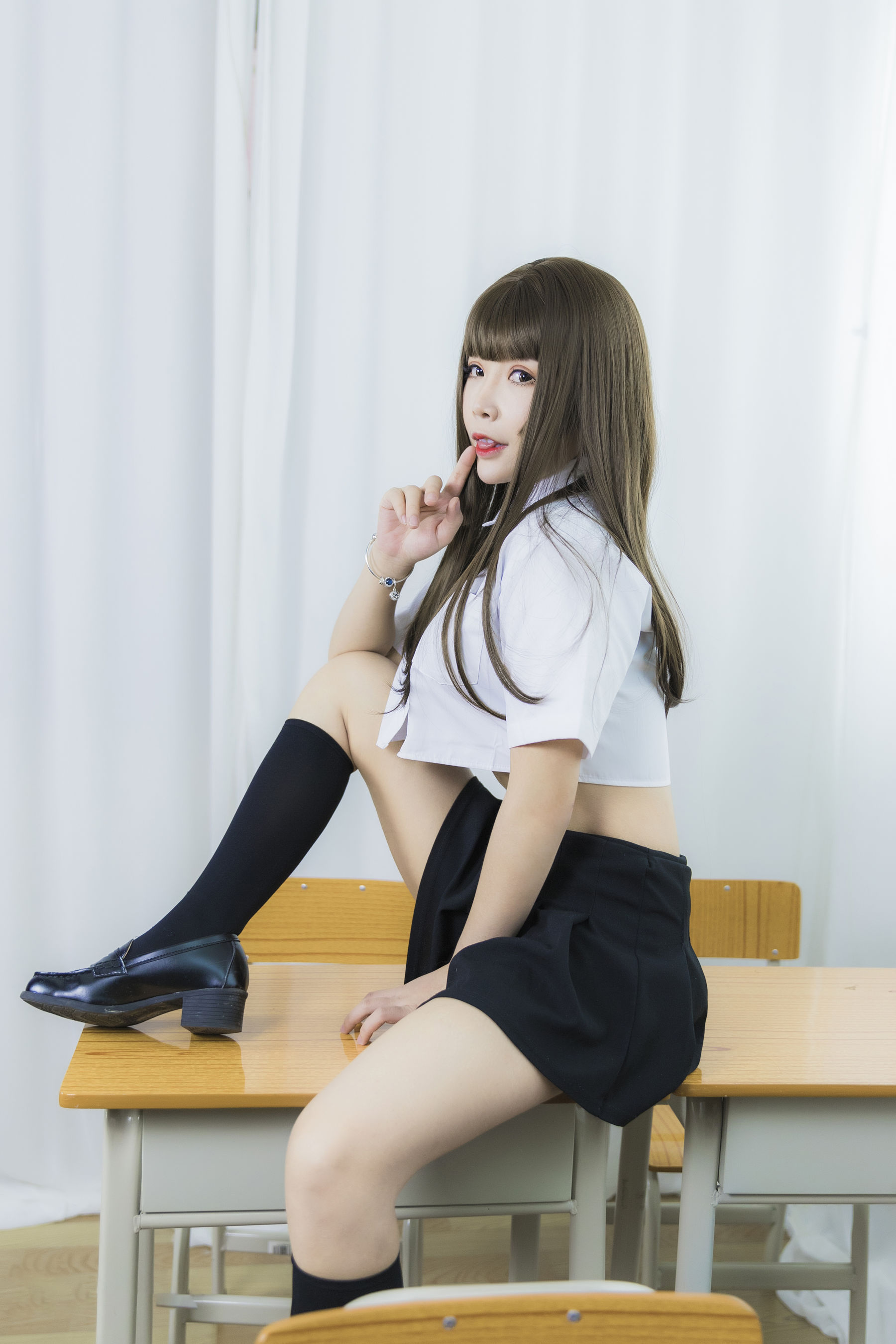 二次元妹子抱走莫子aa 等你下课 Cosplay-第27张