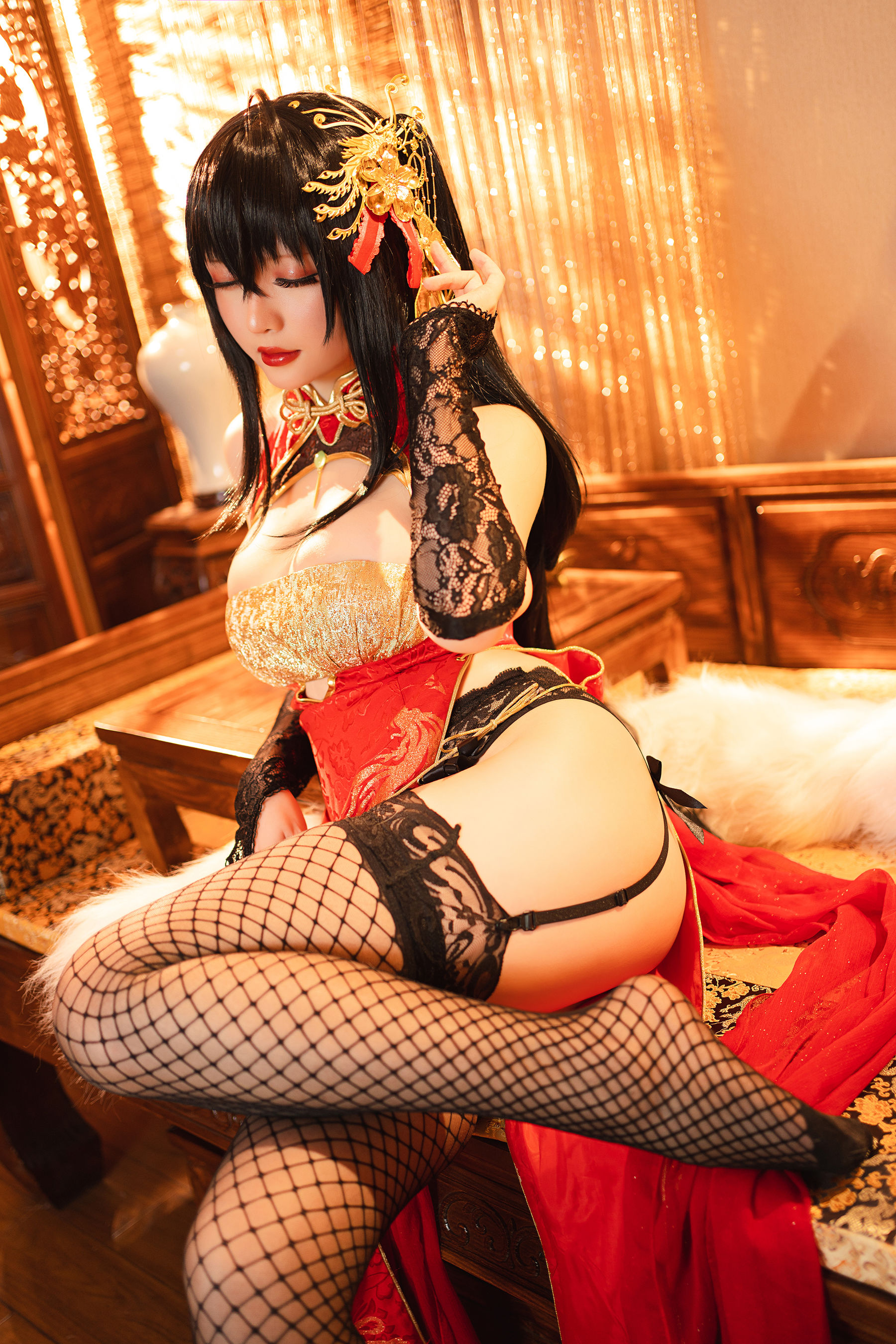 Coser小姐姐星之迟迟 – 大凤 凤鸣春晓 Cosplay-第5张