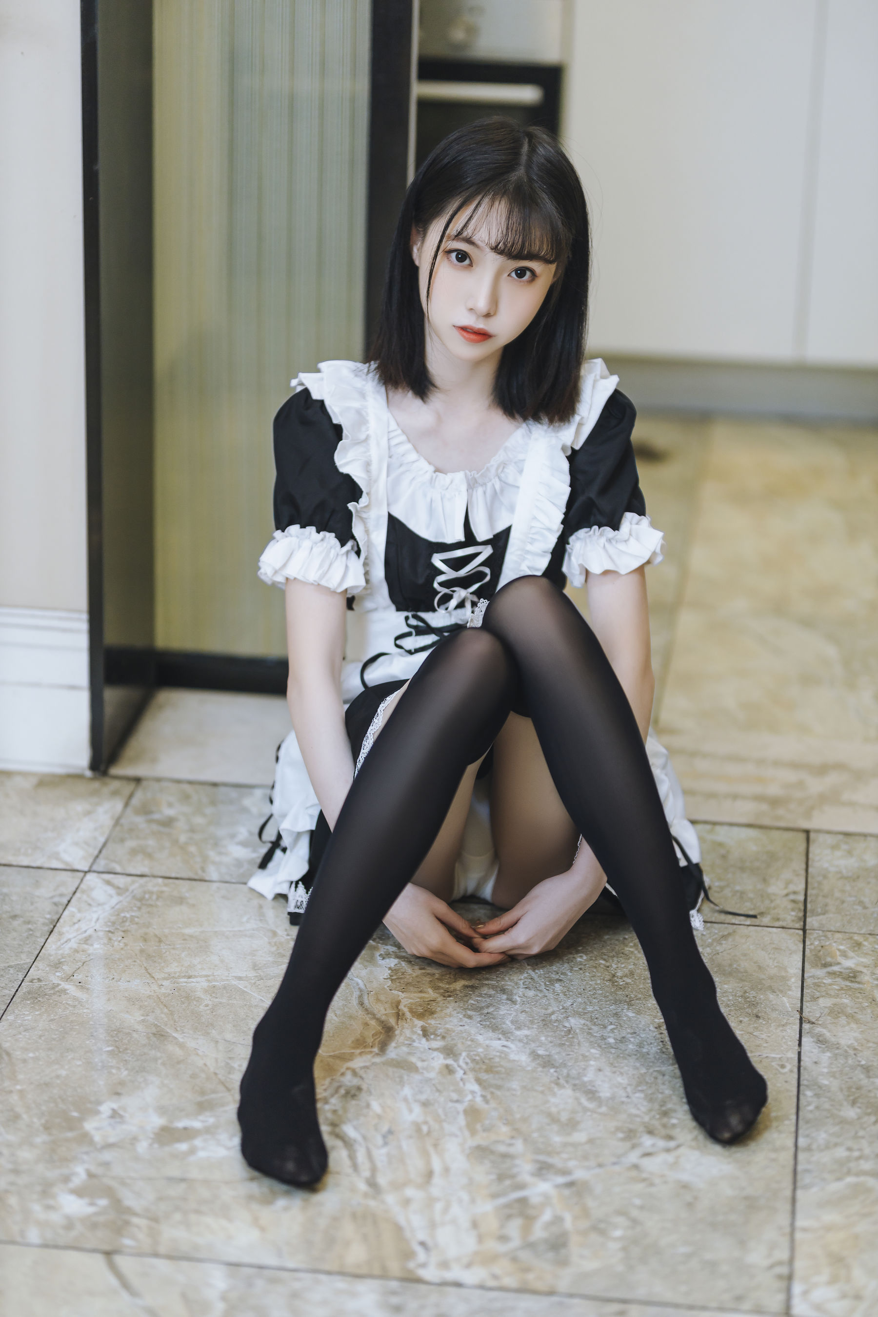 许岚(叁月life) – 短裙女仆 Cosplay-第6张