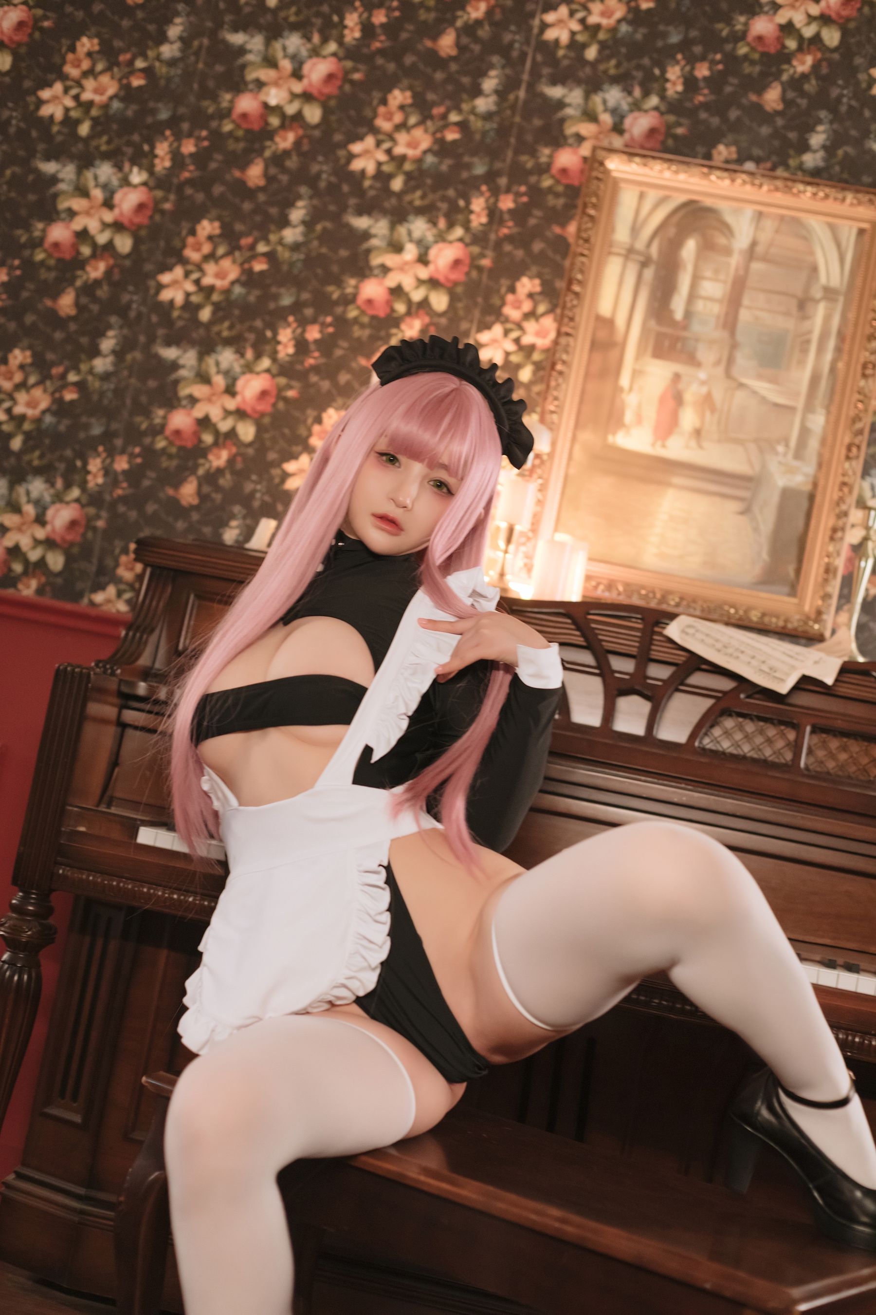 桜井宁宁 – 复古女仆 Cosplay-第19张