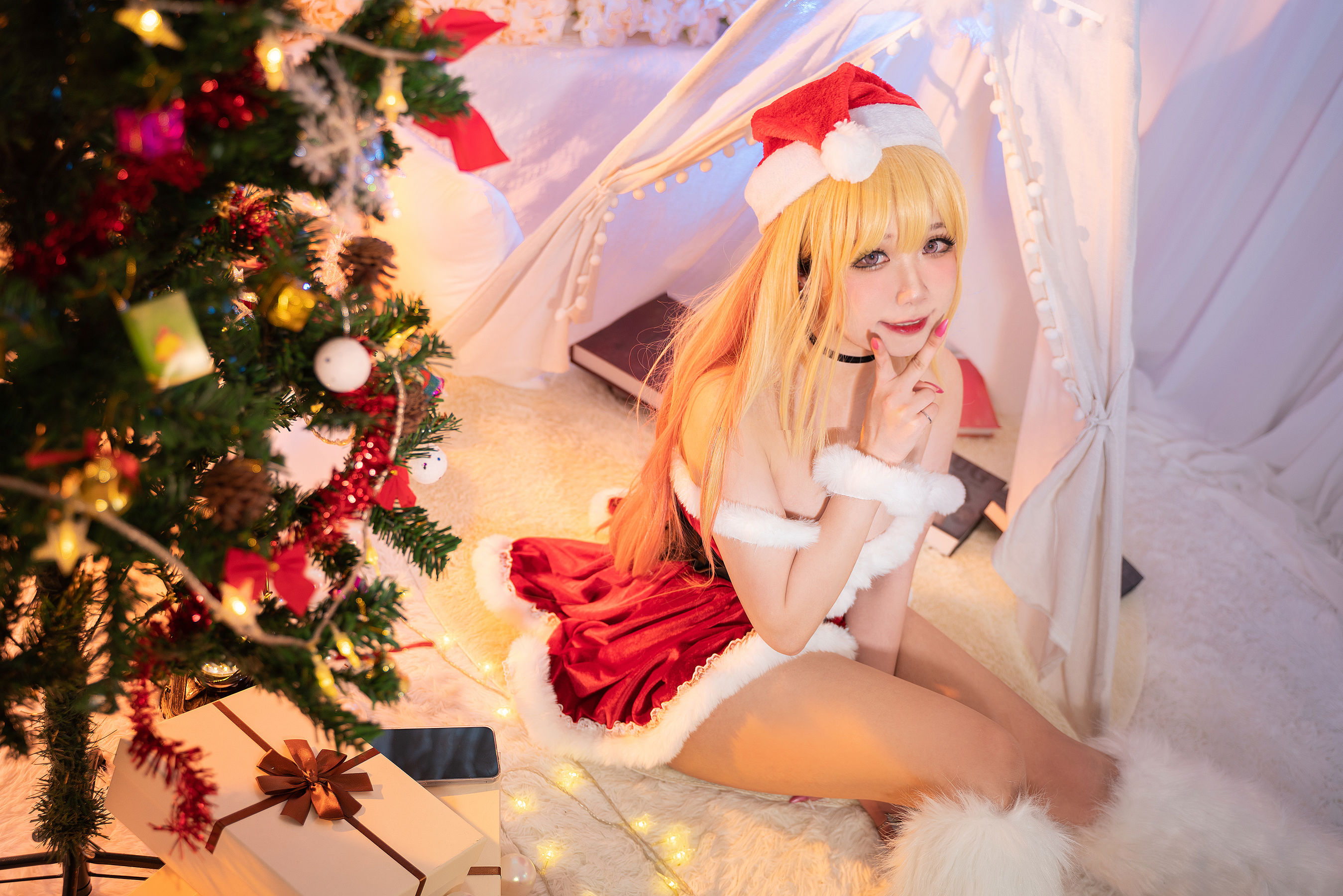 贞子蜜桃 – 喜多川夢海 圣诞 Cosplay-第27张