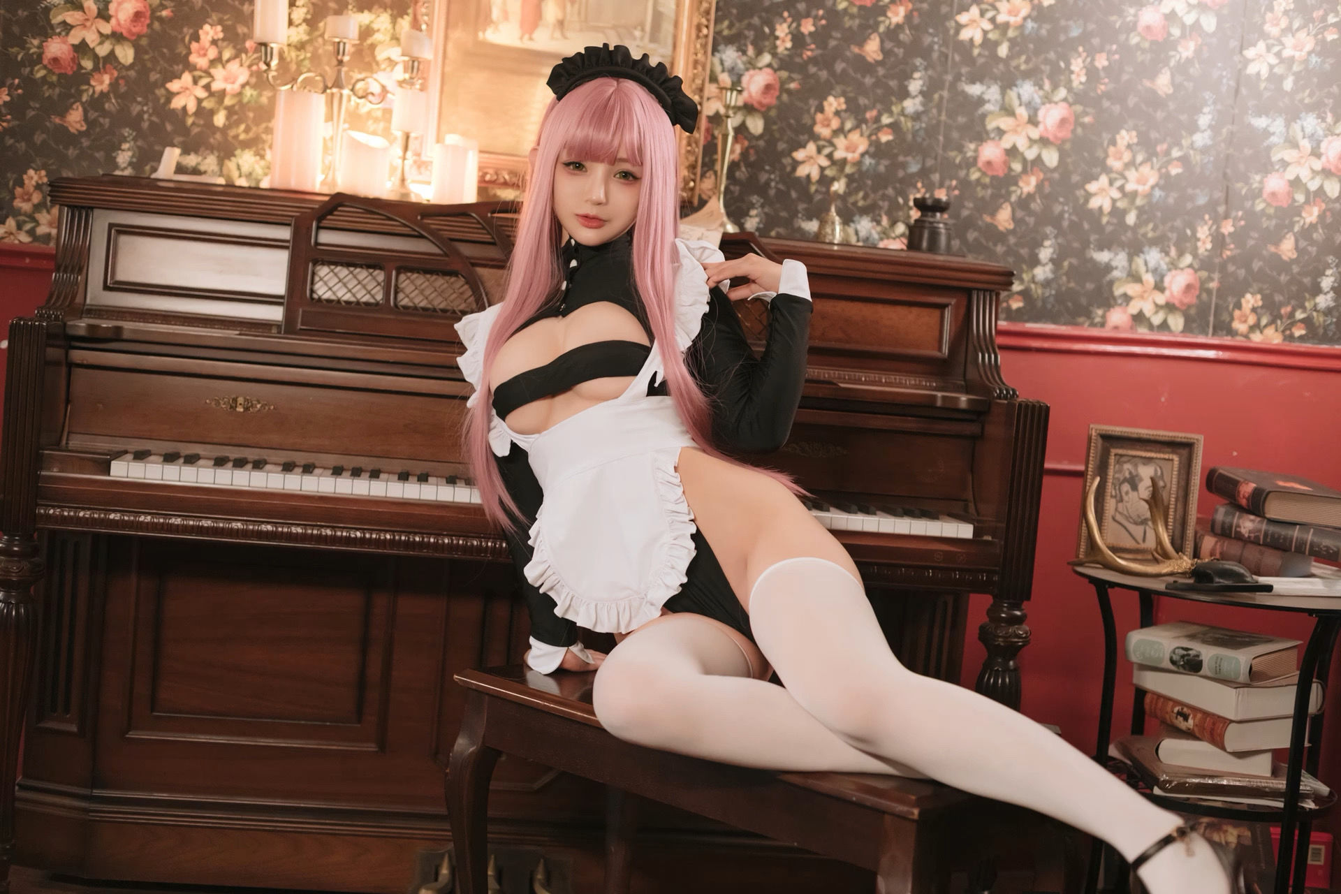 桜井宁宁 – 复古女仆 Cosplay-第26张